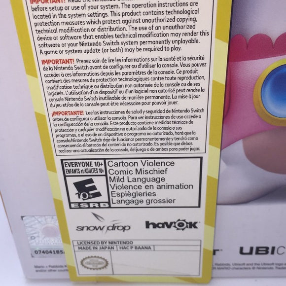 Nintendo Switch Mario Rabbids + Kingdom Battle Full Game + 6 inch Peach Figurine - Picture 11 of 14